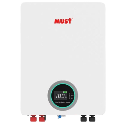 MUST 5.12KWh 51.2V 100Ah LiFePO4 Lithium Battery